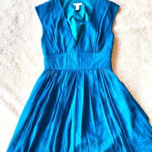 👗 J. Crew cerulean gauze midi-dress